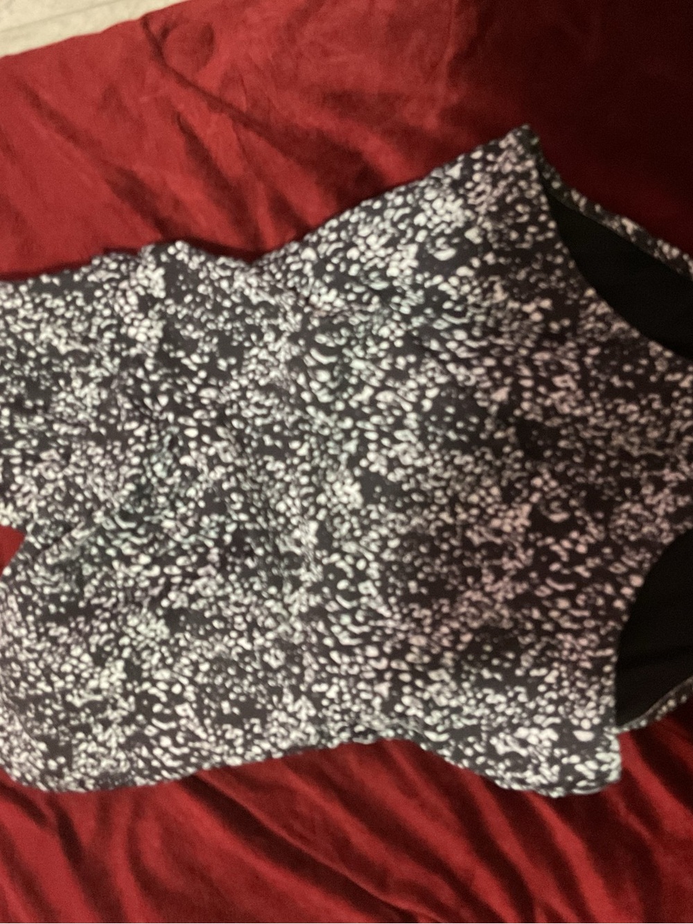 Black and White Speckled swimsuit